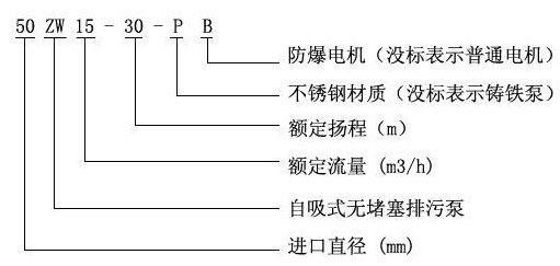 日韩AV电影在线播放 ZW自吸式排污泵型号意义
